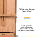 Easel, French Sketchbook easel with wooden palette