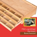 Storage Box, 4-Drawer Wood