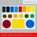 MEEDEN, Palette, 6-1/2-Inch Rectangle Shaped Ceramic