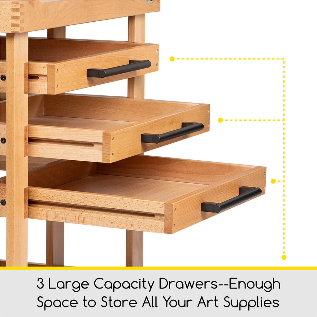 MEEDEN, Deluxe 5-Tier Artist Storage Cart