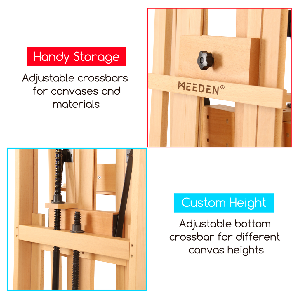 MEEDEN, Easel, Deluxe Studio Heavy Duty Artist Easel
