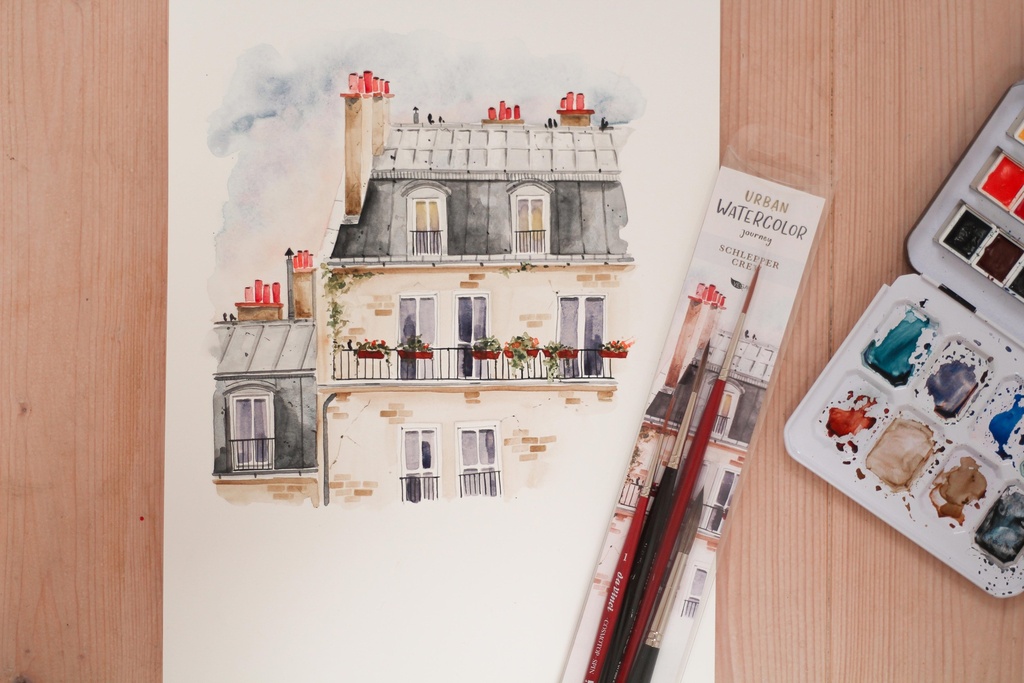 Da Vinci, SET, Urban Watercolor Journey