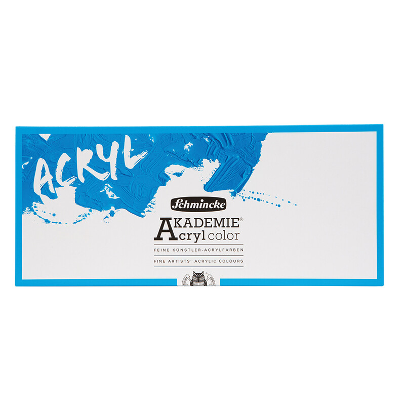 Akademie, Acryl box set, Cardboard 6 x 60 ml