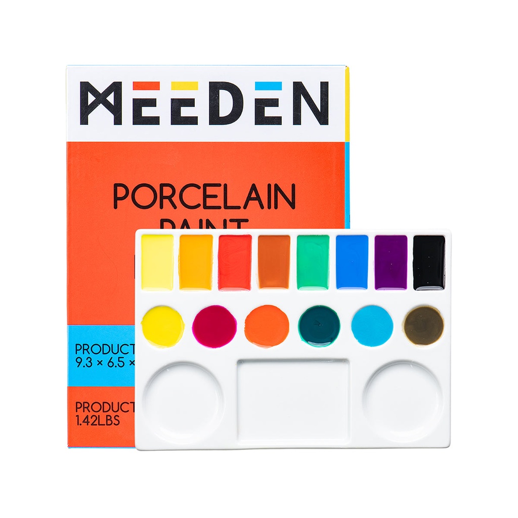 MEEDEN, Palette, 6-1/2-Inch Rectangle Shaped Ceramic