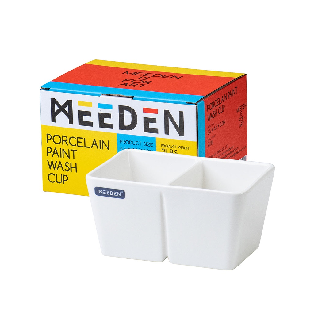 MEEDEN, Ceramic Paint Brush wash bowl