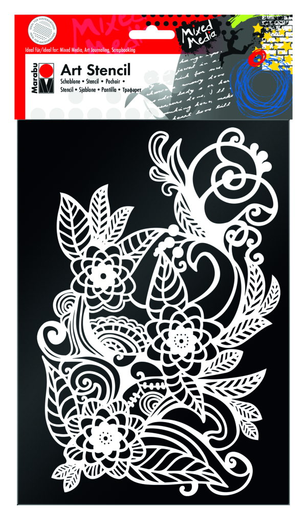 MARABU, Art Stencil DIN A4 Zentangle