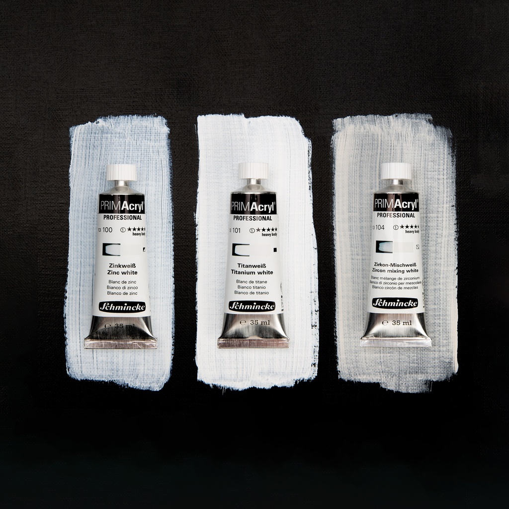 Schmincke, PRIMAcryl Box, White shades, 3 x 35 ml